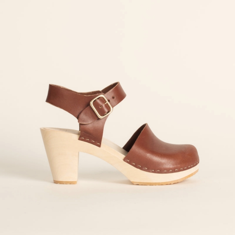 BRYR EMMA T-STRAP​, HIGH HEEL IN BURGUNDY